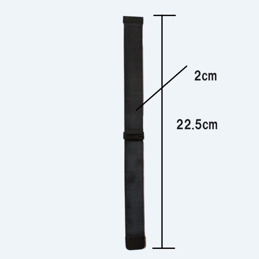 スマートウォッチ　22mm バンド ベルト ブラック　黒　交換ベルト　磁石 マグネット　メッシュ　腕時計　軽量　ステンレス　金属　メタル　 |  | 06
