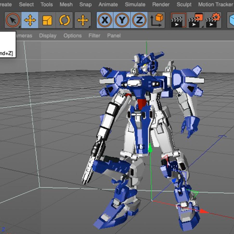 プラモ感覚で動かせる3Dロボ『A01』CINEMA4D |  | 04