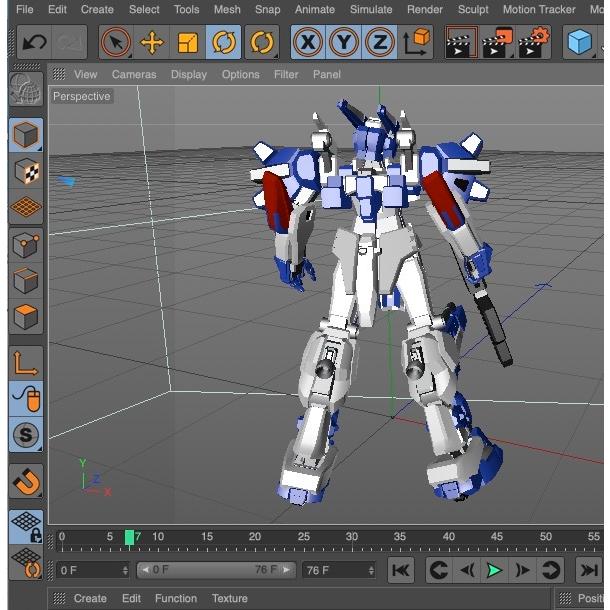 プラモ感覚で動かせる3Dロボ『A01』CINEMA4D |  | 05