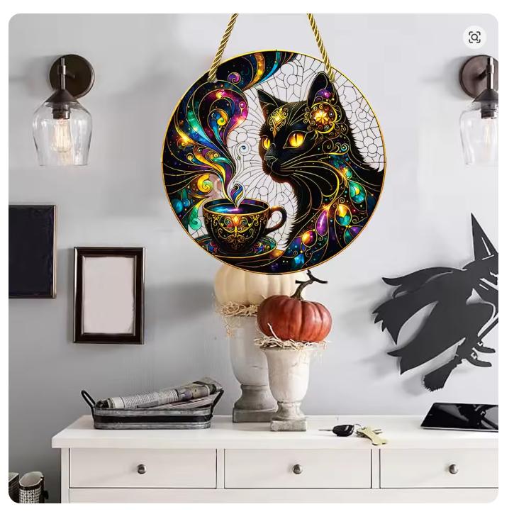 ゴージャスな黒猫のサンキャッチャー |  | 03