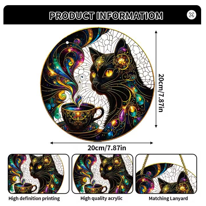 ゴージャスな黒猫のサンキャッチャー |  | 04