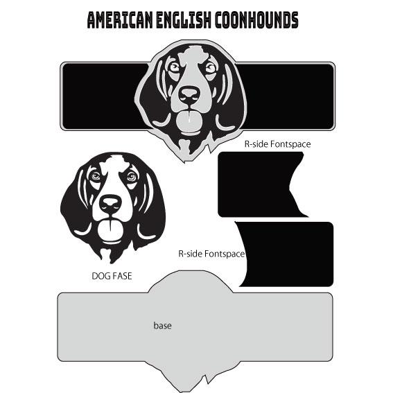 犬顔イラストアクリル表札01 |  | 03