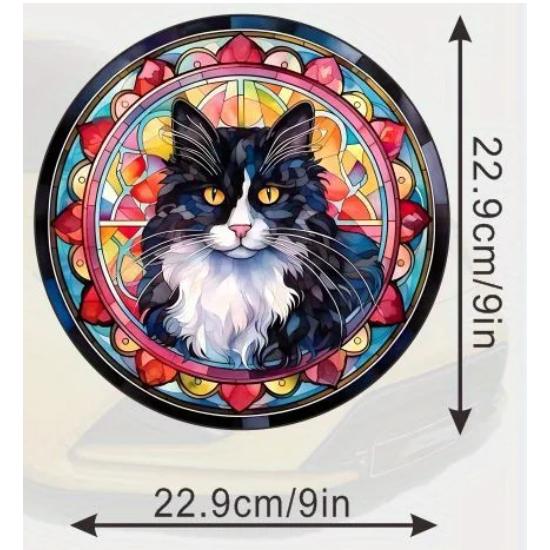 黒のハチワレ猫のサンキャッチャー |  | 01