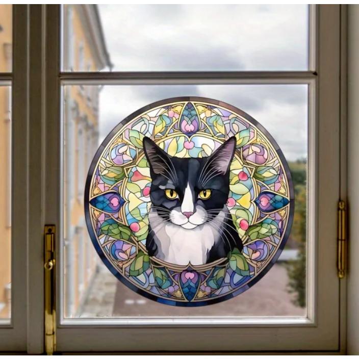 タキシード猫（ハチワレ）のサンキャッチャー |  | 03