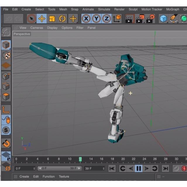 プラモ感覚で動かせる3Dロボ『A02』CINEMA4D |  | 02