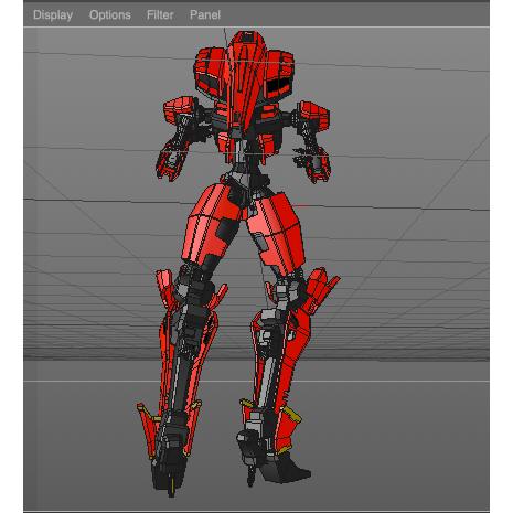 プラモ感覚で動かせる3Dロボ『B01』CINEMA4D |  | 02
