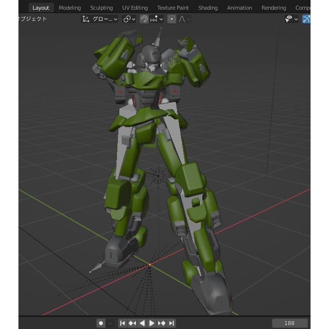 プラモ感覚で動かせる3Dロボ『C01』Blender | 