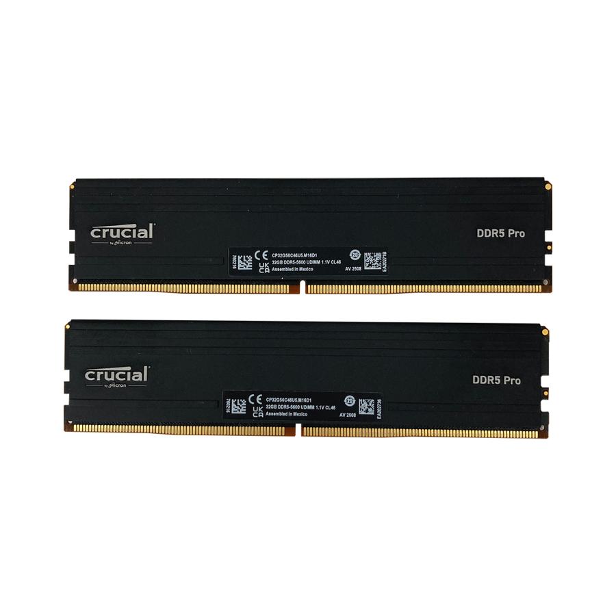 【新品未開封】crucial 64GBメモリー　CP2K32G56C46U5 crucial（クルーシャル） 中古 デスクトップPC メモリ 64GB (32GB×2枚