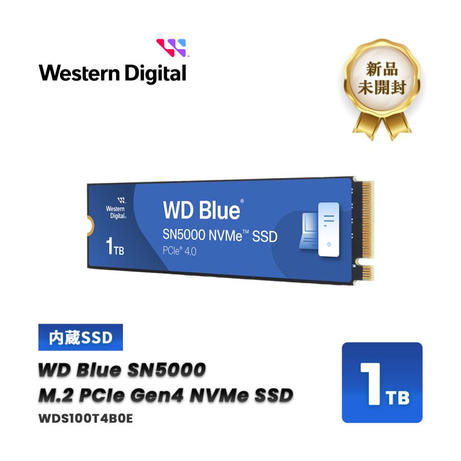 WD Blue SSD 1TB M.2 NVMe PCIe Gen4 SN5000 Western Digital