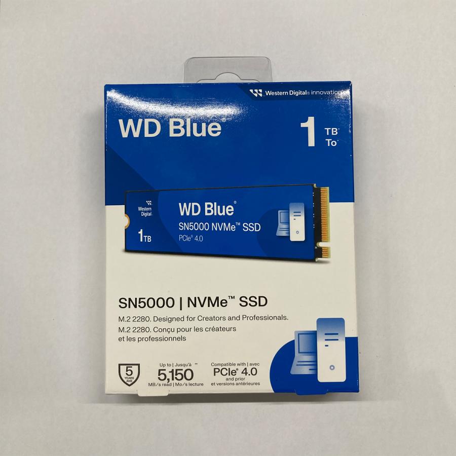 ウエスタンデジタル　SN5000 1TB WDS100T4B0E-EC ウエスタンデジタル 1TB内蔵SSD WD Blue SN5000
