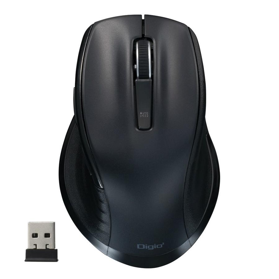 Digio2 F Line 大型 無線 静音 5ボタン Blue Ledマウス Lサイズ Mus Rkf147 48415 48416 48417 48418 Digio2ダイレクト 通販 Yahoo ショッピング