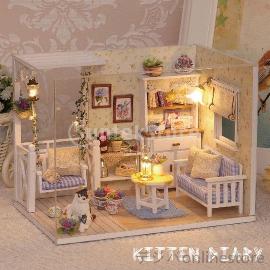 ドールハウスキット Diyミニチュアドールハウス 1 24 木製手作り 初心者 家具モデル キッズ おもちゃ Diyミニチュア 子供 誕生日 プレゼント デジパonlinestore 通販 Yahoo ショッピング