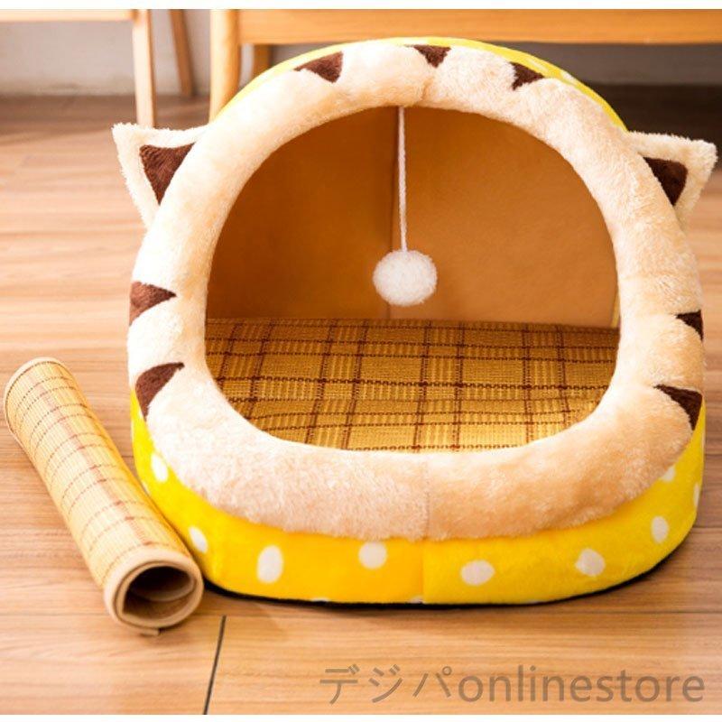 猫ベッド ドーム型猫ハウス 屋根付き ペット用品 動物型 猫用ベッド 小型犬用 ペット用寝袋 かわいい 犬小屋 可愛い 四季 夏用接触冷感マット付き Gw179 Joy Island 通販 Yahoo ショッピング