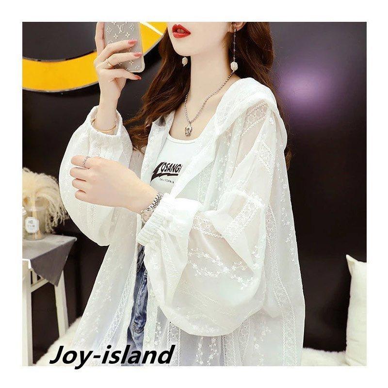 激安アウトレット レースカーディガン フード付き レースパーカー Uv対策 羽織もの レディース 春 夏 M L Xl Xxl 薄手フード付 花柄 ゆったり 空調対策 Aynaelda Com