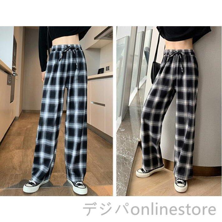 チェックパンツ ワイドパンツ 裏起毛 レディース 秋冬 コーデ 冬 ボトムス ドロストパンツ ウエストゴム イージーパンツ ゆったり おしゃれ 柄 新作 代引不可 Wanghuo10 デジパonlinestore 通販 Yahoo ショッピング