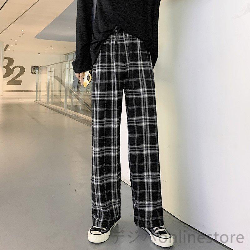 チェックパンツ ワイドパンツ 裏起毛 レディース 秋冬 コーデ 冬 ボトムス ドロストパンツ ウエストゴム イージーパンツ ゆったり おしゃれ 柄 新作 代引不可 Wanghuo10 デジパonlinestore 通販 Yahoo ショッピング