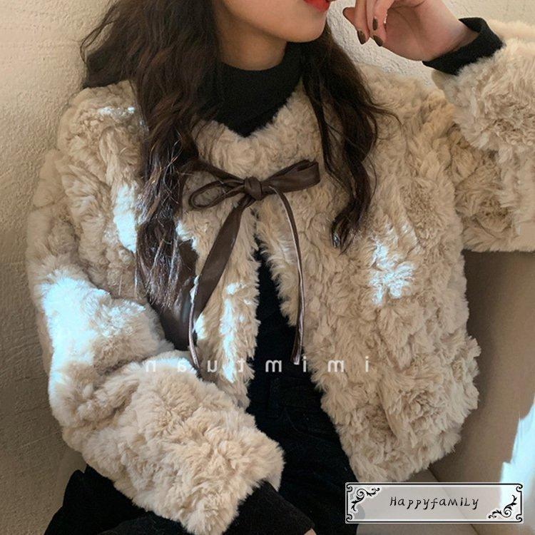 お気に入り ムートンコート 毛皮コート レデイース コート 冬 韓国風 40代 オシャレ アウター きれいめ 防寒 通勤 ゆったり 厚手 暖かい フワフワ ショート 大人 上品 Recomenda Co