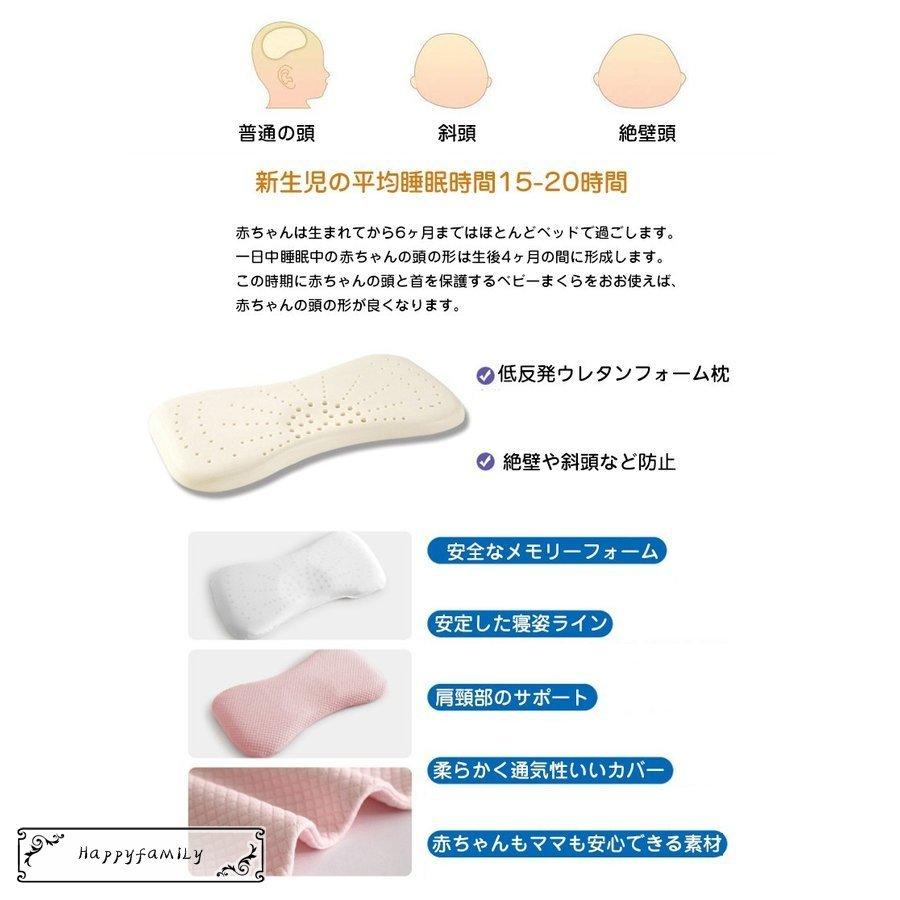 ベビー枕 新生児 高価値 赤ちゃん 枕 ベビーピロー 絶壁防止枕 睡眠サポート 低反発 頭の形矯正枕 寝ハゲ 寝返り 向き癖防止 0 6歳向け 絶壁頭