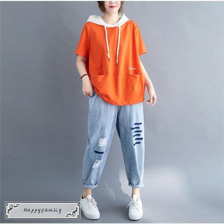 以上節約 パーカー レディース 夏 薄手 半袖パーカー 新作 サマーパーカー トップス 韓流 カジュアル 大きサイズ Whitesforracialequity Org