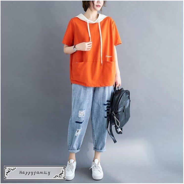 以上節約 パーカー レディース 夏 薄手 半袖パーカー 新作 サマーパーカー トップス 韓流 カジュアル 大きサイズ Whitesforracialequity Org