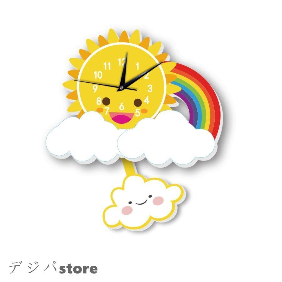 壁掛け時計 掛け時計 太陽虹 可愛い振り子時計 防湿 防塵 静音 連続秒針 おしゃれ 騒音なし ホーム ベッドルーム キッチン 子供 部屋 4fbjr2vo30 家具 インテリア Godrejnurturenoida In