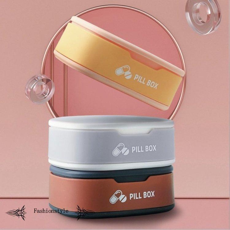 2点セット ピルケース おしゃれ 携帯用 海外 薬ケース 4分割 常備薬 コンパクト 1週間 店舗良い