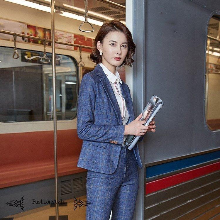 スーツ パンツスーツ レディース チェック柄 テーパードパンツ 通勤 オフィス リクルート フォーマル お宮参り 事務服 ママスーツ 母親 レディーススーツ Xifu Fashionstyle 通販 Yahoo ショッピング