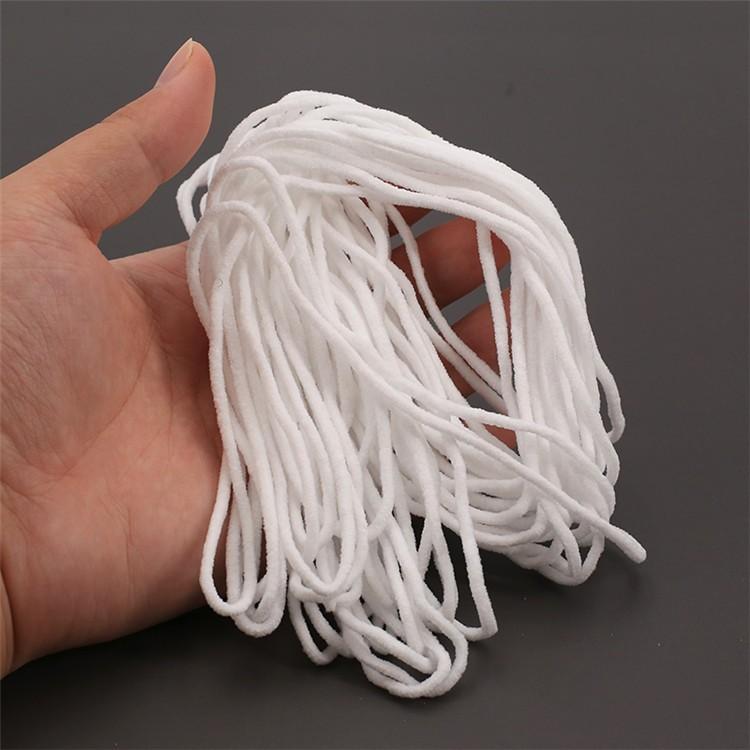 送料無料 マスク用 ゴム ひも 3ｍ 約3mm マスクひも ヒモ マスク ゴム 紐 痛くなりにくい 白 ホワイト ハンドメイド |  | 01
