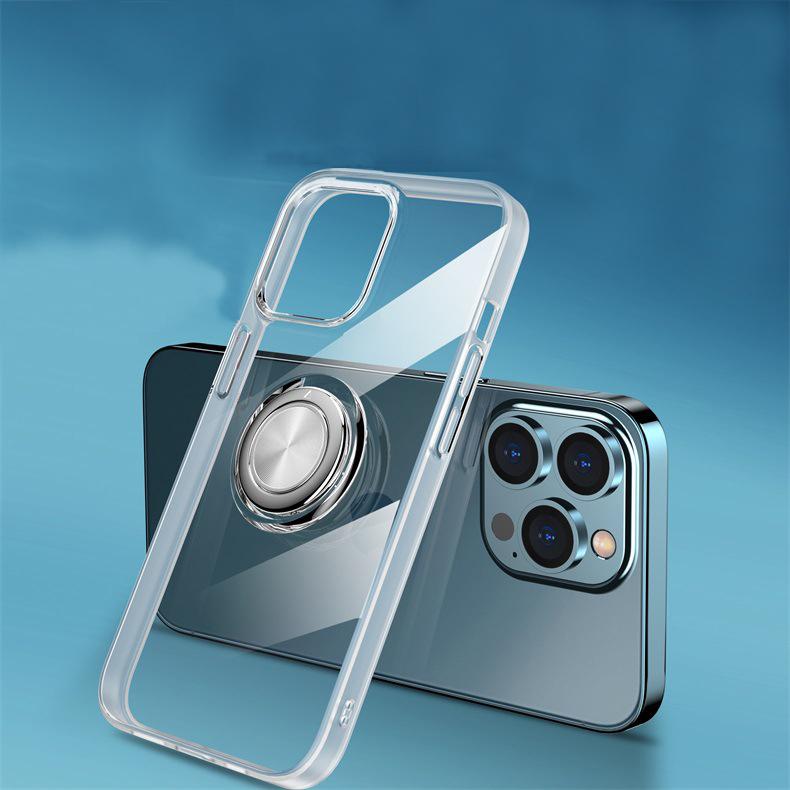 iphone13  iphone12 iphoneケース クリア リング付き 背面クリア 透明 | iPhone