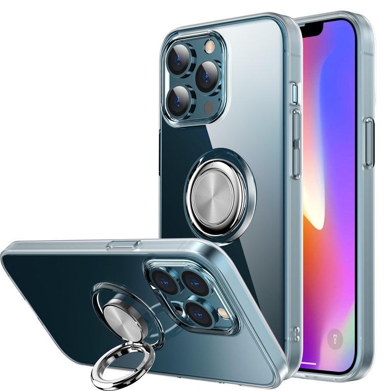iphone13  iphone12 iphoneケース クリア リング付き 背面クリア 透明 | iPhone | 04