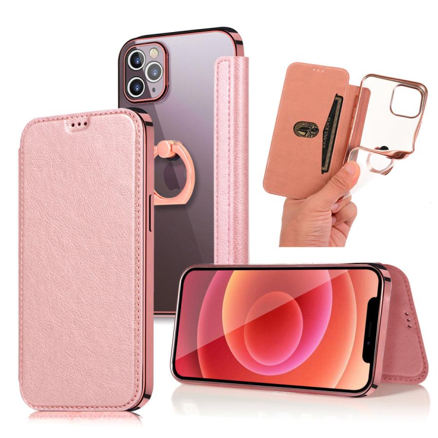 iphone13 / iphone12 シリーズ iphoneケース クリア リング付き