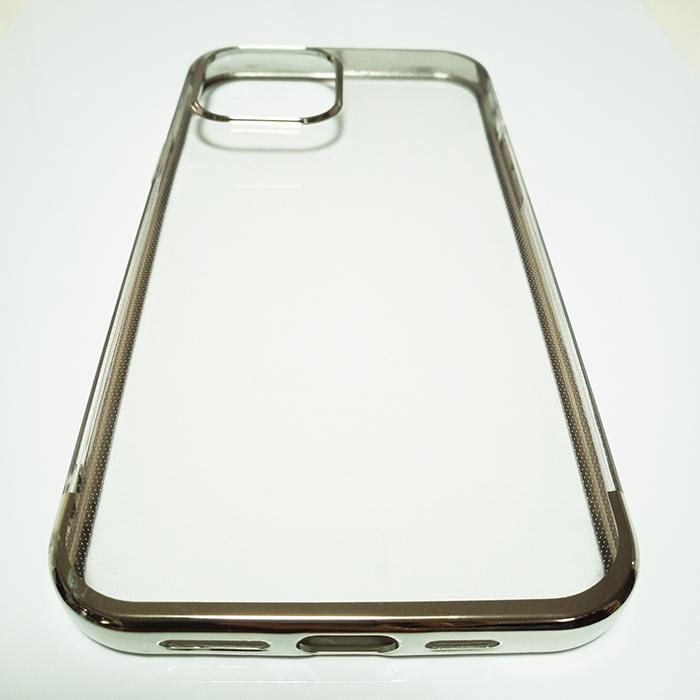 iPhone12 mini スマホ ケース 淵 シルバー塗装 | 