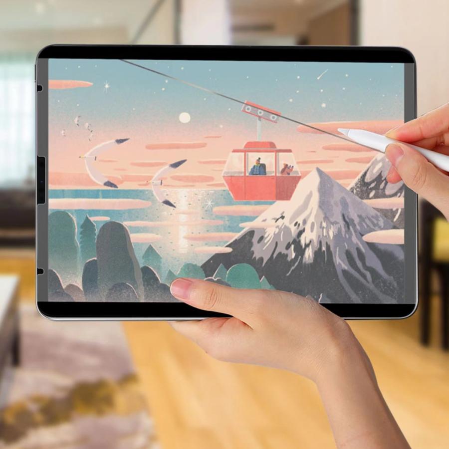 iPad 第9世代+〈おまけ〉着脱式ペーパーライクフィルム 必要な時に取り付け出来る「iPad用着脱式ペーパーライクフィルム」が
