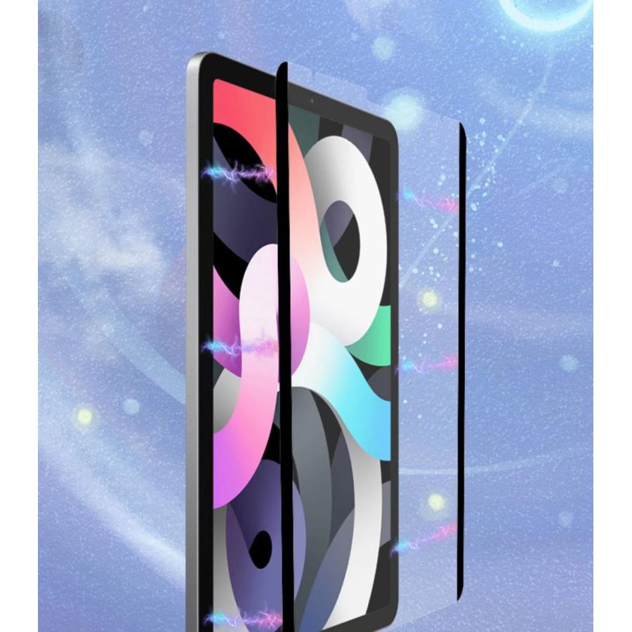 iPad ペーパーライクフィルム 着脱式 保護フィルム マグネット装着