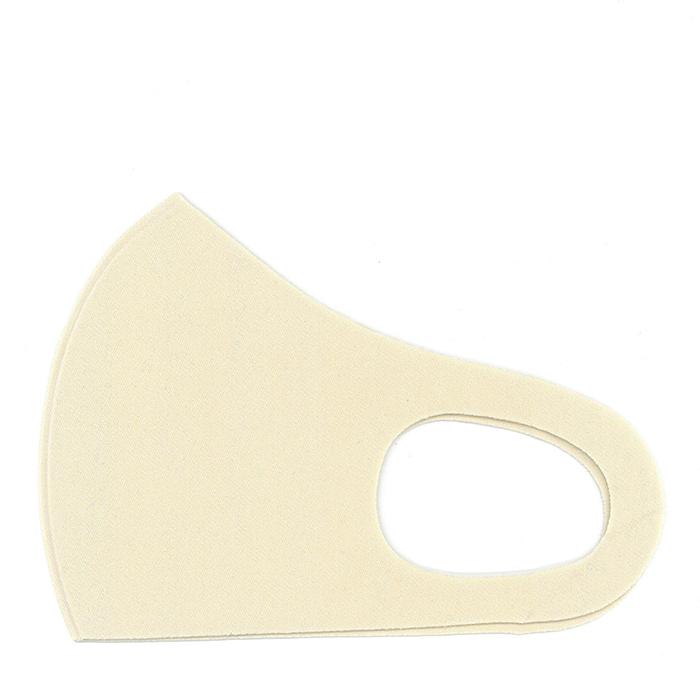 1枚 薄い クリーム色 洗える マスク 縦13cm 薄さ 0.8mm 立体 3D 通気性良い かわいい おしゃれ | 