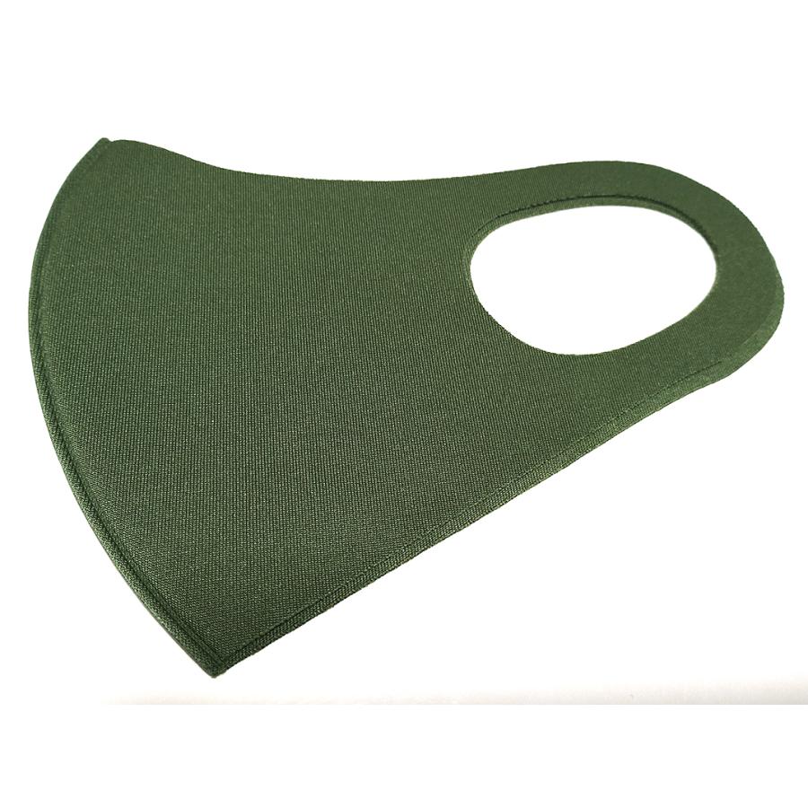 1枚 立体 マスク 洗えるマスク 薄さ 0.8mm グリーン | 