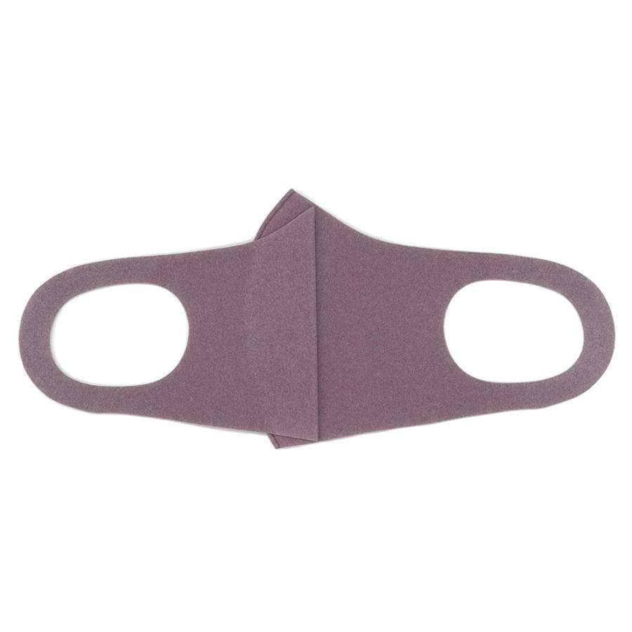 1枚 紫 パープル フリース 洗える 布 マスク 縦12.5cm 薄さ 1.2mm  かわいい おしゃれ 立体 なめらか 耳痛くない |  | 01