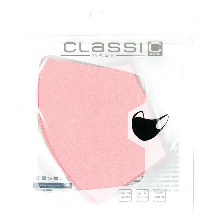 1枚 薄い ピンク スウェード調 洗える 布 マスク 縦13.5cm 薄さ 1mm 立体 3D 伸縮 なめらか 生地 速乾 通気性良い 飛沫対策 かわいい おしゃれ |  | 01