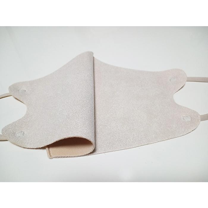 1枚 ベージュ マスク 布 薄い 紐 調整 洗える 縦13cm 薄さ 1mm 3d 立体