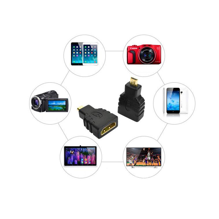 micro hdmi 変換 アダプタ  micro hdmi(オス) - HDMI 端子(メス) |  | 01