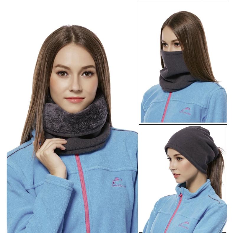 ネックウォーマー メンズ レディース 裏起毛  黒 防寒 マスク 帽子 保温 フェイスマスク バイク 通勤 冬 3WAY |  | 01
