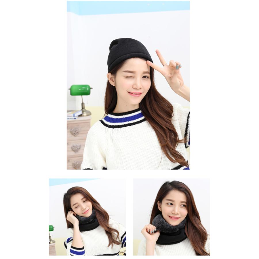 ネックウォーマー メンズ レディース 裏起毛  黒 防寒 マスク 帽子 保温 フェイスマスク バイク 通勤 冬 3WAY |  | 02
