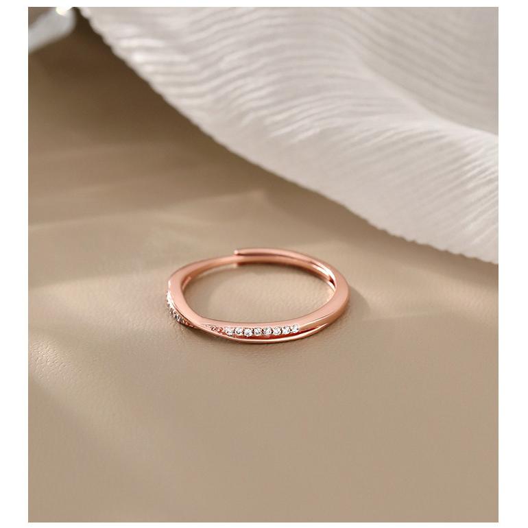 フリーサイズ リング 指輪 レディース シンプル ピンクゴールド |  | 01