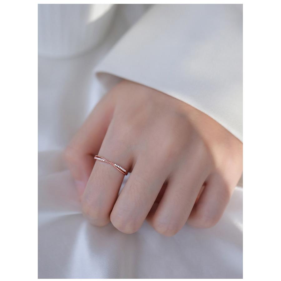 フリーサイズ リング 指輪 レディース シンプル ピンクゴールド |  | 03