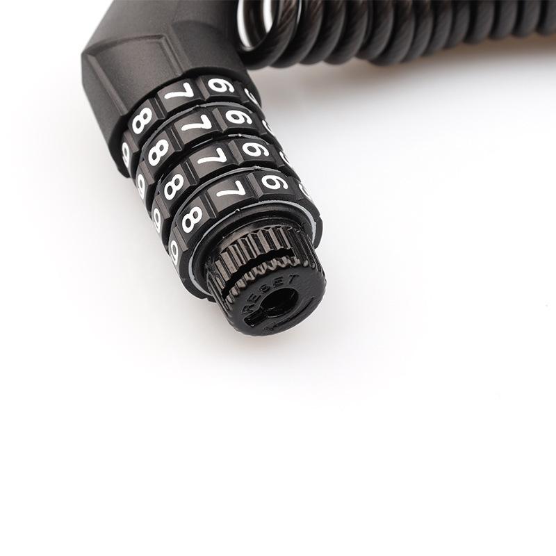 自転車 鍵 ダイヤル式 サイクルロック ダイヤルロック 番号自由設定 ワイヤーロック |  | 01