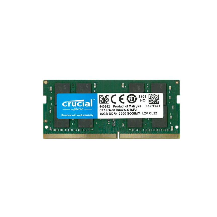 送料無料 Crucial Micron製 増設 メモリ 16GB ノート・小型 PC DDR4 3200 MHz PC4 25600 SODIMM 260pin CT16G4SFD832A | crucial