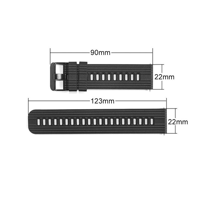 スマートウォッチ ベルト 22mm 替えベルト 替えバンド ベルト交換 シリコン 時計バンド 時計 ベルト ゴム swb17デジポケット