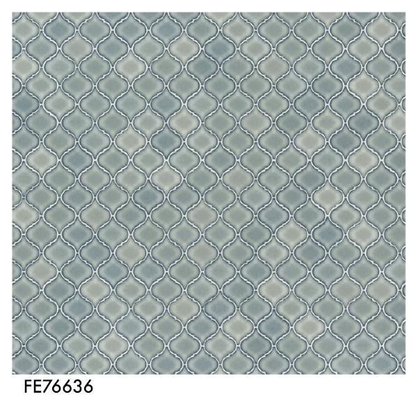 りょうfa ティファ 楽天市場】FE76636 壁紙 タイル調 モロッカンタイル柄 ブルー系