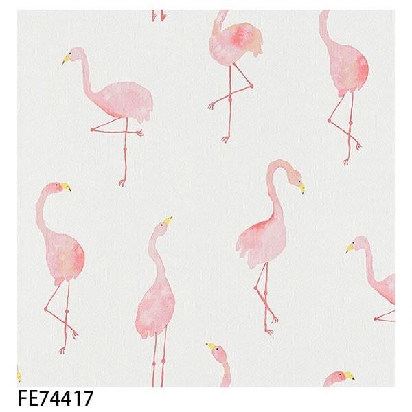 壁紙 クロス のり付き Diy リフォーム フラミンゴ 鳥 水彩 河野ルル サンゲツ ファイン Fe Gfe Digipri O 通販 Yahoo ショッピング