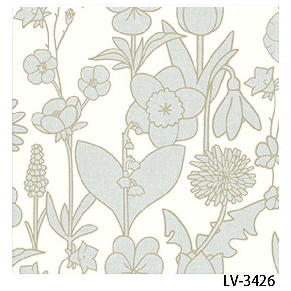 壁紙 クロス のり付き Diy リフォーム ミッフィー Miffy 花 フラワー ブルー ホワイト リリカラ V Wall Lv 3426 Glv 3426 Digipri O 通販 Yahoo ショッピング